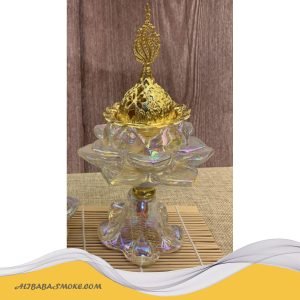 Beautiful New Middle East fashion Bakhoor Crystal Glass Incense Burner