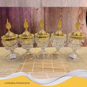 New design crystal glass bakhoor incense burne diverse burner