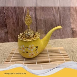 Fashion style censer kettle shape yellow high quality Incense Burner