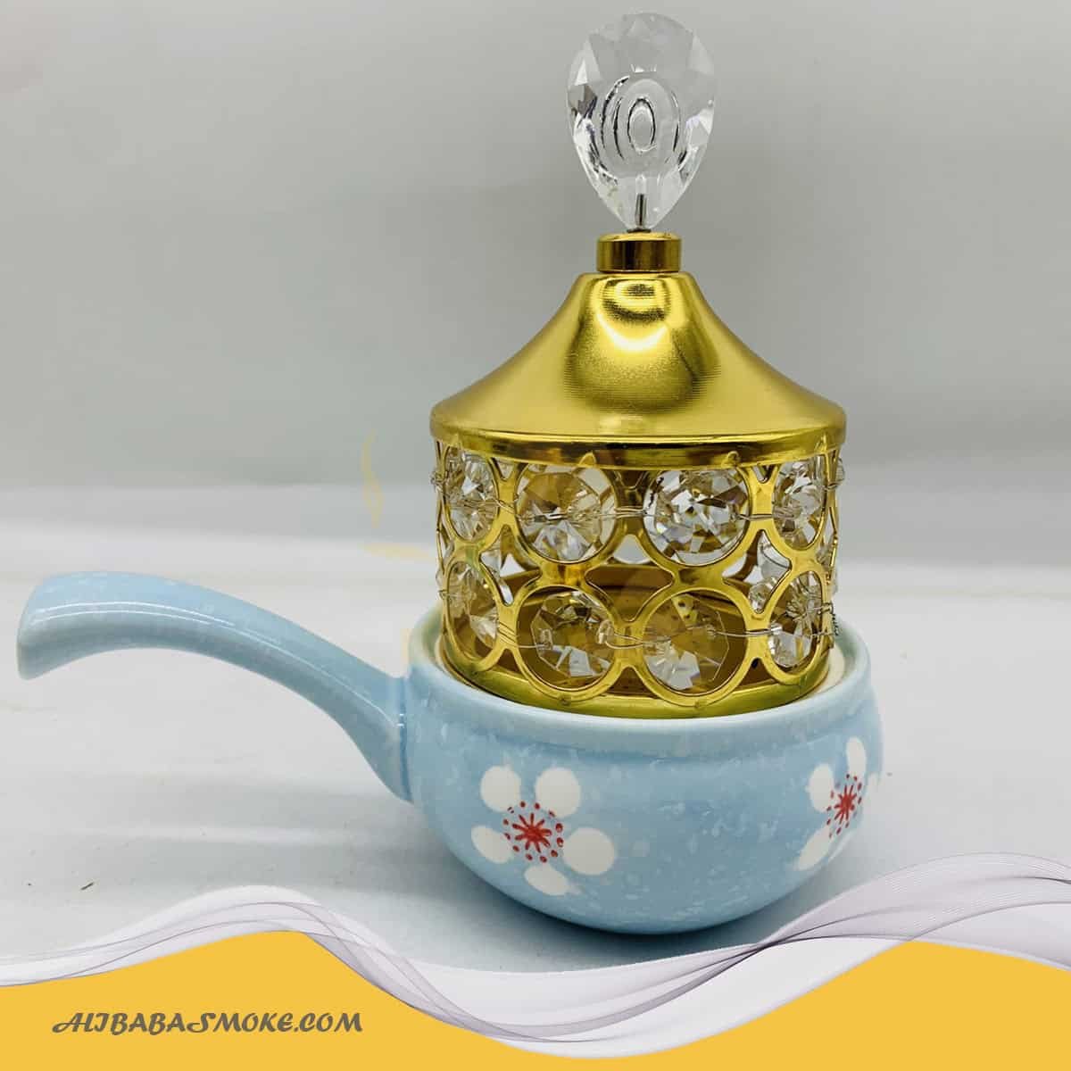 New Creative Censer Crystal Luxury Gold Metal Incense Burner