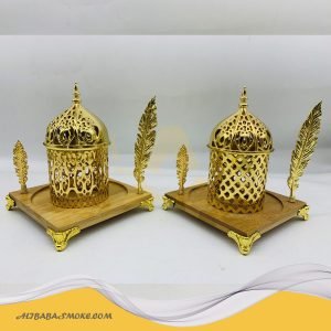 Luxury gold metal Incense Burner Handicraft furnishing articles Censer
