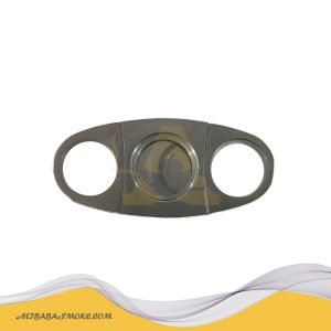 Double edge Cigar Cutter Silver Stainless Steel Portable Cigar Guillotine-JT-152