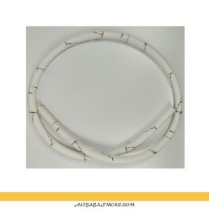 Hookah Hose Superior Soft Silicone Replacement Hookah Tube Washable Hookah Accessories(White)