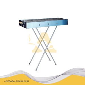 Barbecue Charcoal Iron Grill Folding Portable BBQ Tool for Outdoor Cooking Camping Hiking Picnics (30*78)-YS-2122