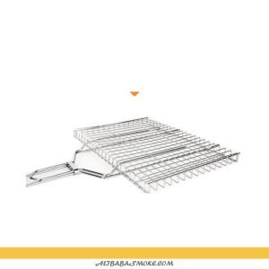 Square Barbecue Grilling Basket, Large BBQ Net Folder With Handle-YS-011