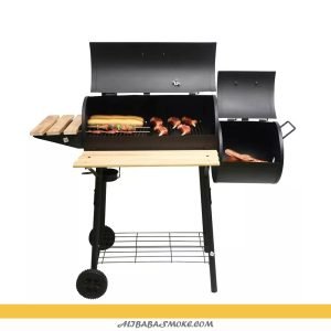 Barbecue Charcoal Iron Grill with Cover BBQ Tool for Outdoor/Garden/Patio Gathering Cooking-YS-7