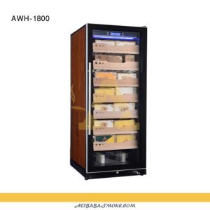 High Quality Cedar Shelves Automatic Humid Control Electr Cigar Humidor Cabinet Cooler-AWH-1800