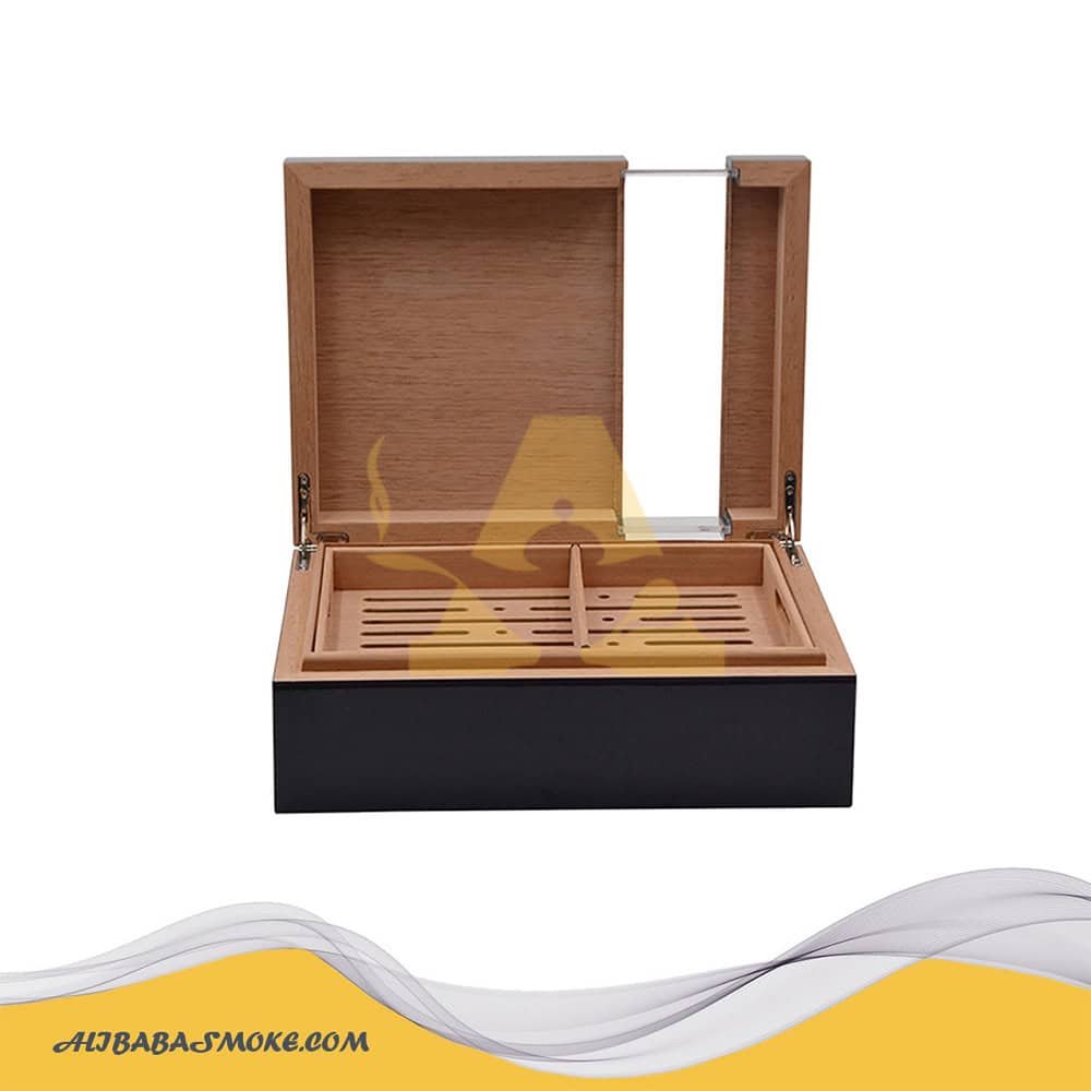 Cigar Box with Large Capacity Spanish Cedar Acrylic Display Storage Box-WLHG-0048 - Image 3