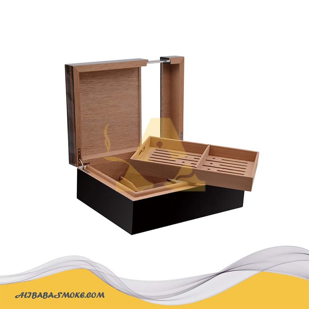 Cigar Box with Large Capacity Spanish Cedar Acrylic Display Storage Box-WLHG-0048 - Image 4