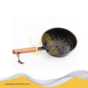 Portable Charcoal Holder with Wooden Handle for Outdoor Camping, Barbecue-CH-WH