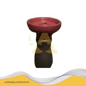 Two Color Glazed Ceramic Hookah Bowl