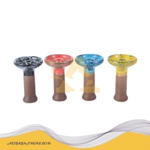 Dotted Multicolor Ceramic Hookah Bowl