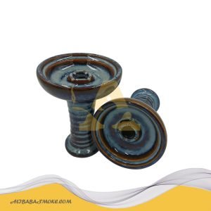 Mixed Two-color Glazed Ceramic Hookah Bowl