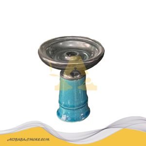 Bottom Painted Single-hole Ceramic Hookah  Bowl