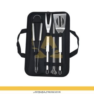 7 PCS BBQ Tool Set with Cloth Bag Outdoor/Household Stainless Steel Grill Set-BS-7