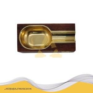 Elegant Cigar Ashtray portable suitable man gift (single slot, zinc alloy)-LB-072