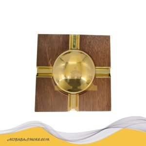 Cigar Ashtray Man luxury Outdoor Cigar Cigarette Ashtray for Patio/Home Use (Square,Zinc Alloy)-LB-3029A