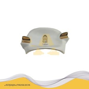 Cigar Ashtray For Men, 2 Slot Cigar Holder, For Outdoor Patio Home and Office Decoration -YJA-20011-WH