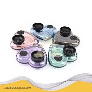 Portable hookah love shape shisha colorful