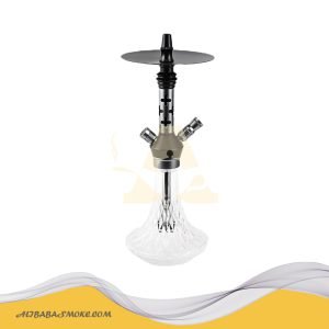 Fashion aluminium alloy hookah middle size shisha single hose