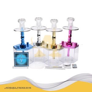 Plastic Hookah Set With LED