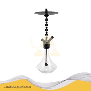 Aluminium Smoking Hookah Glass Shisha with single pipe