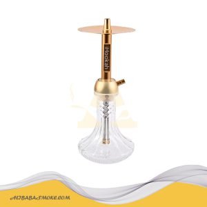 Gold Aluminum Shisha Hookah Set New Design with Single Pipe