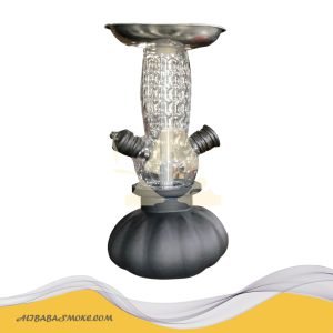 Pumpkin Bottle Small Metal Hookah Shisha Set Black