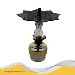 Arabic Style Hookah Iron leaf Ceramic Rod Shisha Set