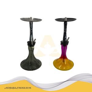Single Pipe Resin or Wood Hookah Set Shisha
