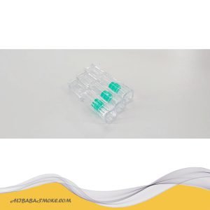 Transparent disposable cigarette holder filter (beads+ silica gel)