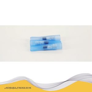 Blue shell disposable cigarette filter (white beads+magnetite)