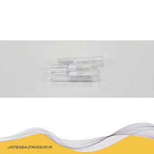 Transparent shell disposable cigarette filter (cotton)