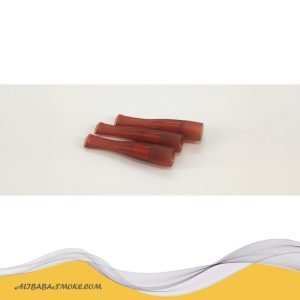 Brown shell disposable cigarette filter (beads+cotton)