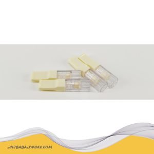 Transparent shell disposable cigarette filter (activated carbon)