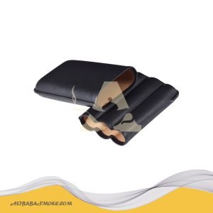 PU leather portable business cigar leather case (three pieces)