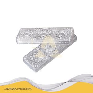 Rectangular transparent cigar humidifier with magnet