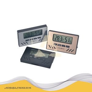 Electronic indoor cigar display thermometer and hygrometer