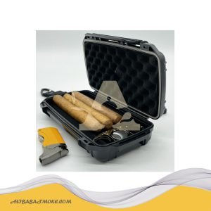 Portable 5ct cigar travel humidor case cigar box waterproof