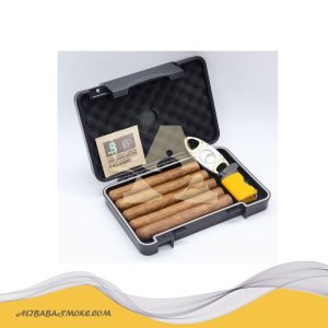 Mini cigar humidor 5 piece cigar box waterproof portable case travel
