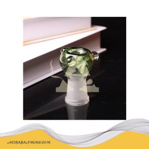 Green Glass pipe head for filter customizable accessory