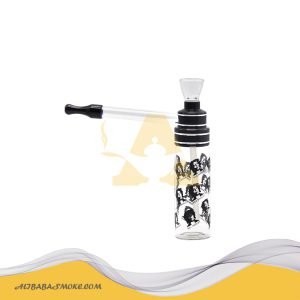 Glass water pip, transparent bottle body, portable washable