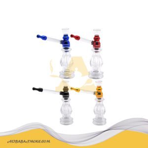 Glass water pipe,vase shaped, portable washable