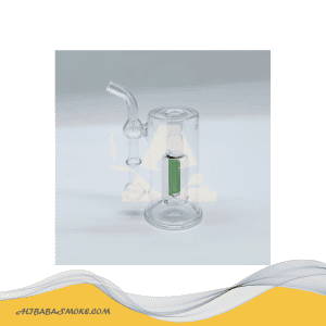 Double filter glass pipe, smoking accessories