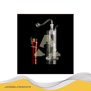 Double filter glass pipe, smoking accessories