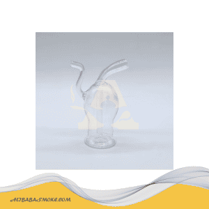 Double filter glass pipe, smoking accessories