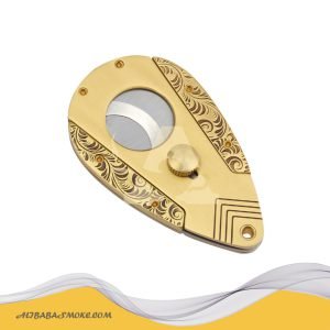 Sharp double blade portable copper cigar cutter