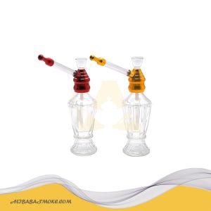 Glass water pipe,round bottom vase shape, portable washable