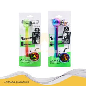 Glass pipe, Combustion supporting mesh, plastic mill Smoking Set