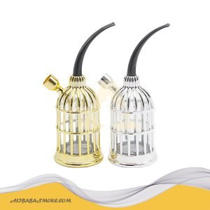 Birdcage shaped water pipe washable and portable